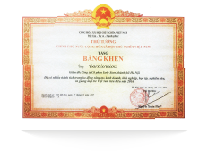  Bằng khen của Thủ tướng Chính phủ